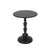 Levede Side Table Vintage End Round Tabletop Steel Base Nightstand Antique Black