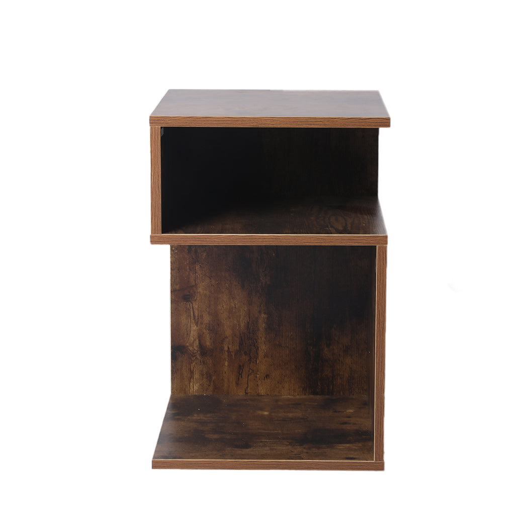 Levede 2x Bedside Tables Wood Side Table Nightstand Storage Cabinet Bedroom