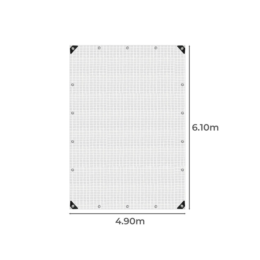 Manan Tarp Tarpaulin 200GSM Camping Heavy Duty Tent Waterproof Cover 4.9mx6.1m