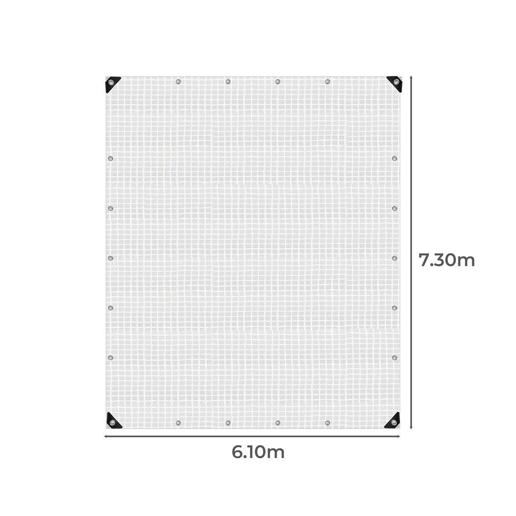 Manan Tarp Tarpaulin 200GSM Camping Heavy Duty Tent Waterproof Cover 6.1mx7.3m