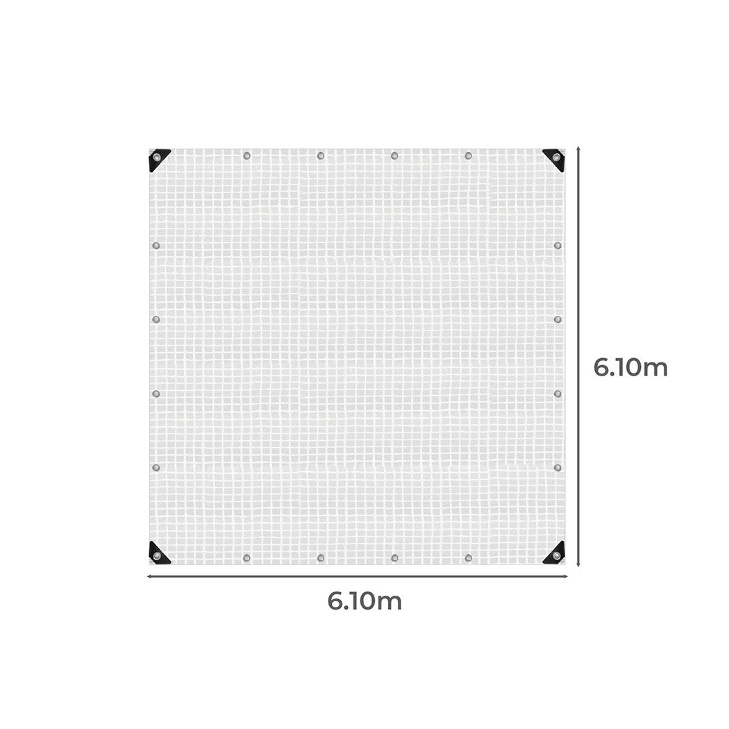 Manan Tarp Tarpaulin 200GSM Camping Heavy Duty Tent Waterproof Cover 6.1mx6.1m