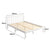 Levede Wooden Bed Frame Queen Full Size Mattress Base Timber White