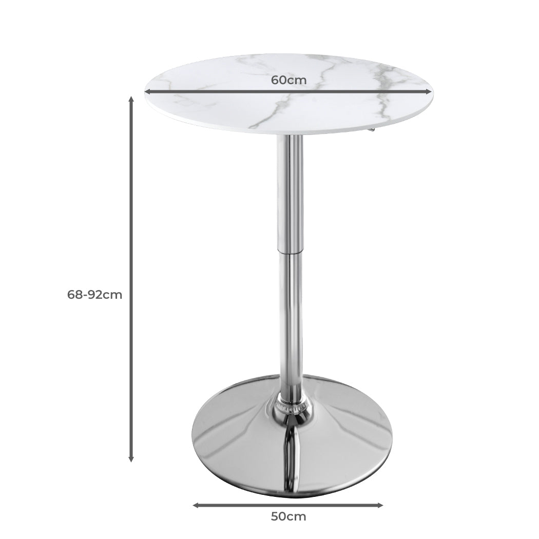 Levede Bar Table Swivel Counter Dining Table Furniture Cafe Outdoor Round Edge