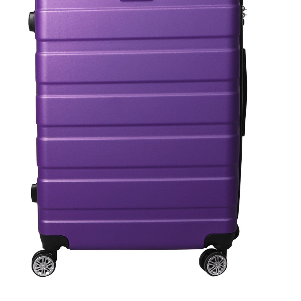 Slimbridge 28" Luggage Suitcase Trolley Travel Packing Lock Hard Shell Purple