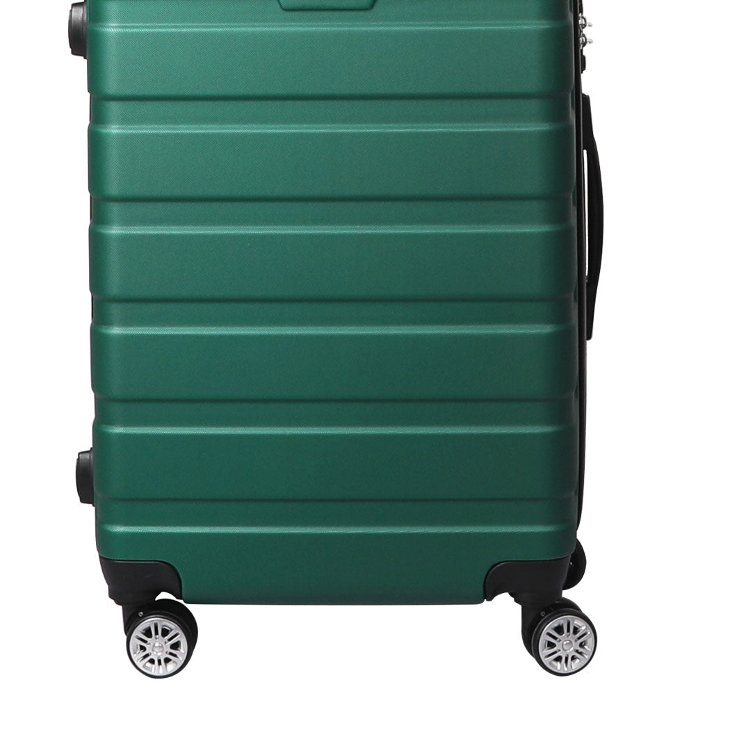 Slimbridge 24" Luggage Suitcase Trolley Travel Packing Lock Hard Shell Green