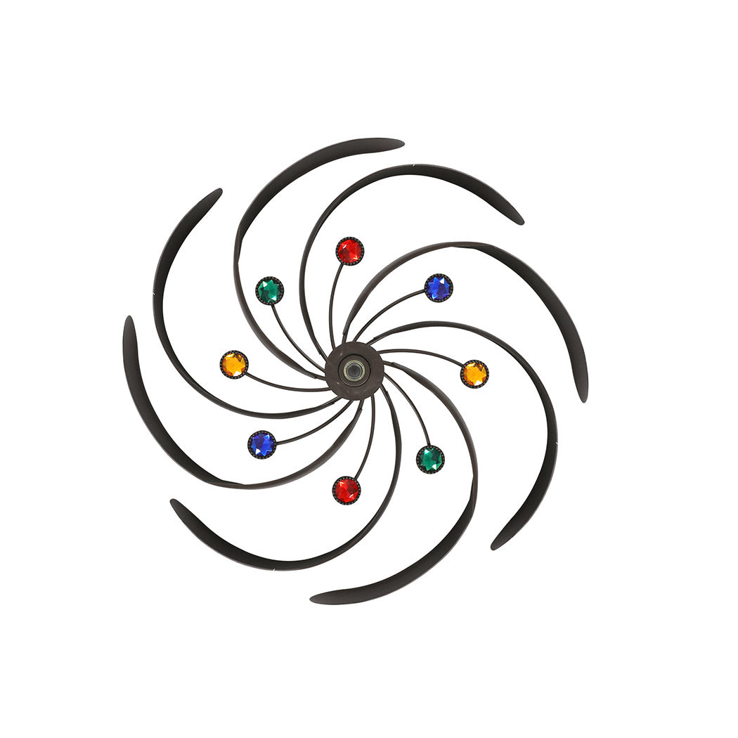 Garden Windmill Wind Mill Spinner Metal Ornaments Outdoor Decor Ornamental 182cm