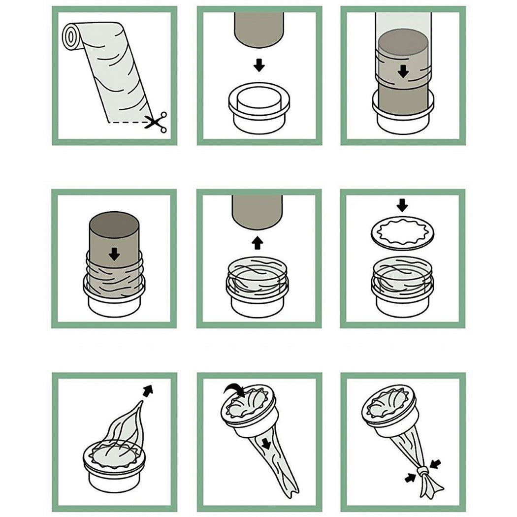 100m Nappy Bin Refill Kit Compatible With Tommee Tippee Sangenic Liner Film