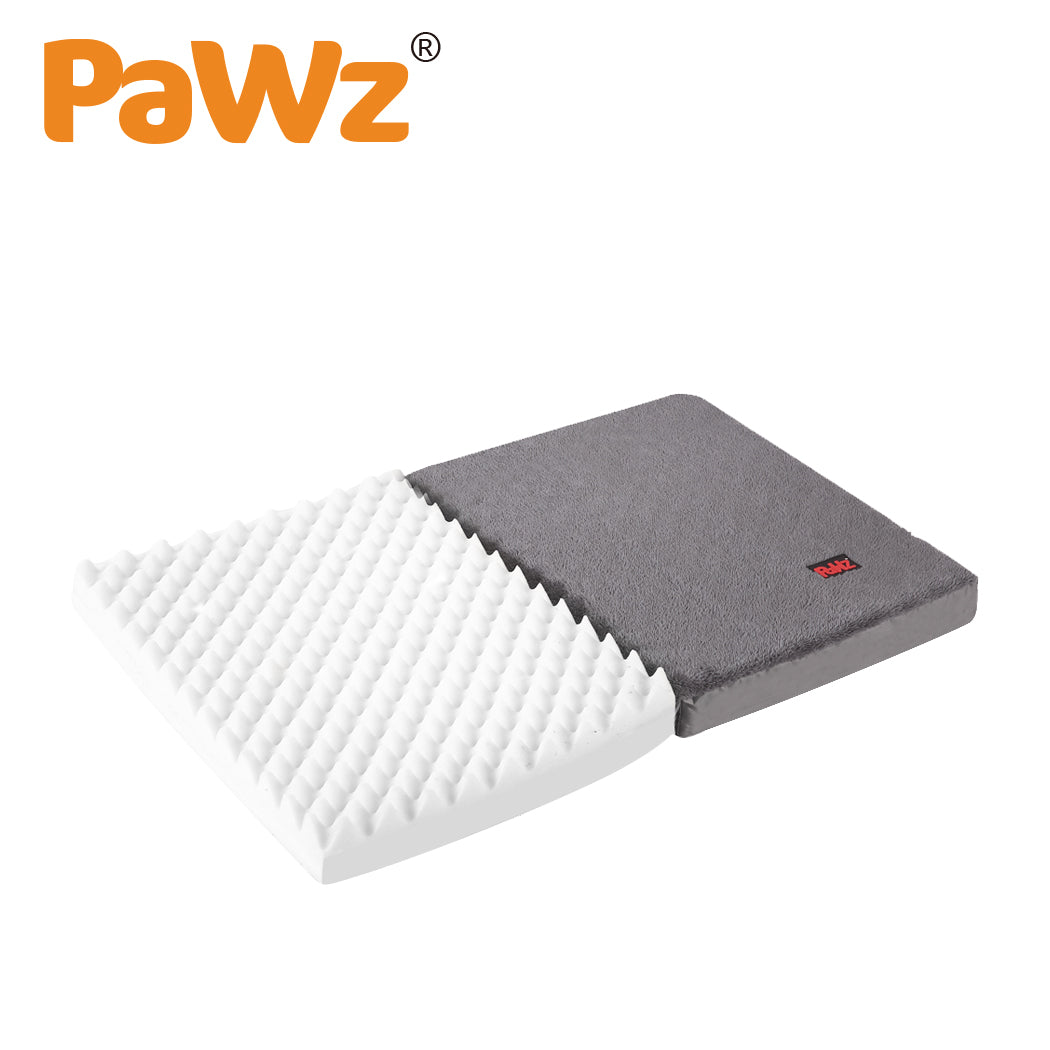 PaWz Pet Bed Foldable Dog Puppy Beds Cushion Pad Pads Soft Plush Black XL