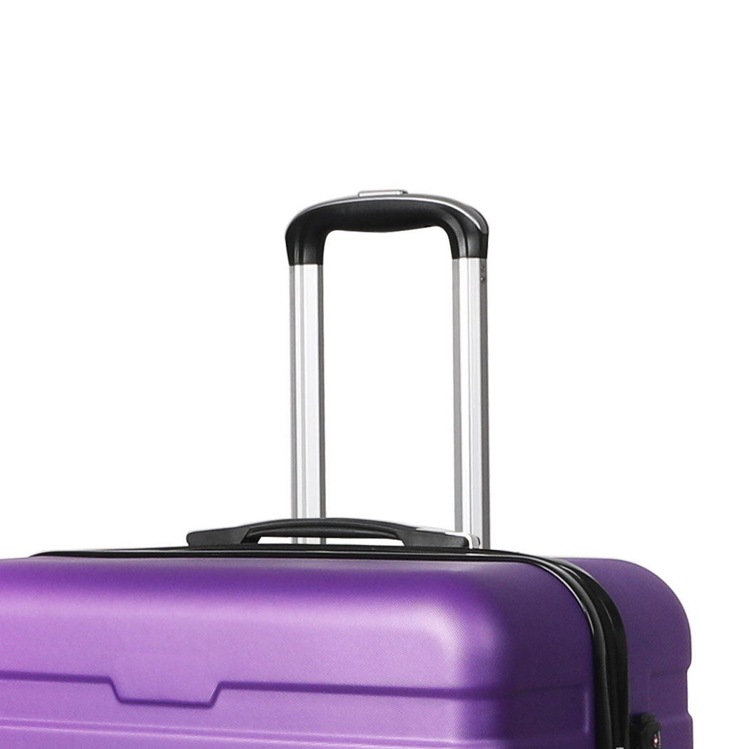 Slimbridge 24" Luggage Suitcase Trolley Travel Packing Lock Hard Shell Purple