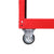 Traderight Tool Trolley Cart Workshop Storage Portable Steel Trolly Red