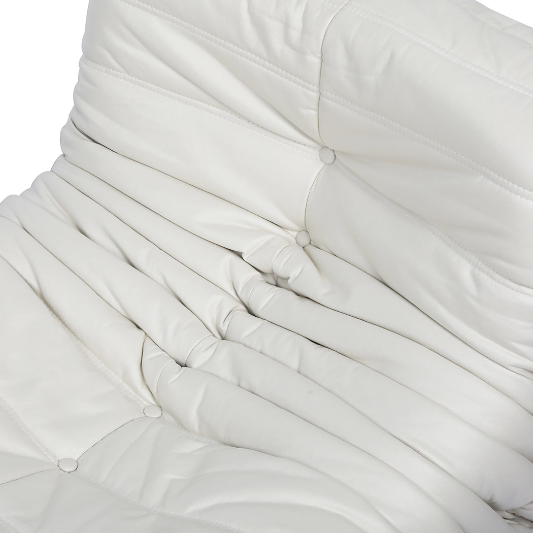 Levede Caterpillar Sofa Replica Lazy Fireside Floor Chair Recliner Leathaire