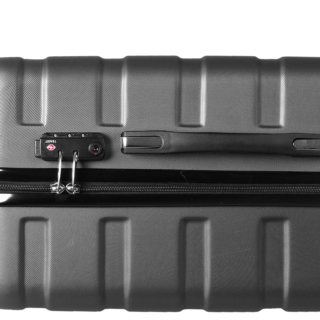 Slimbridge 24" Luggage Suitcase Trolley Travel Packing Lock Hard Shell Dark Grey