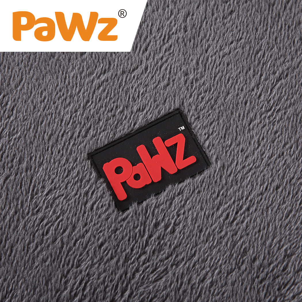 PaWz Pet Bed Foldable Dog Puppy Beds Cushion Pad Pads Soft Plush Black XL
