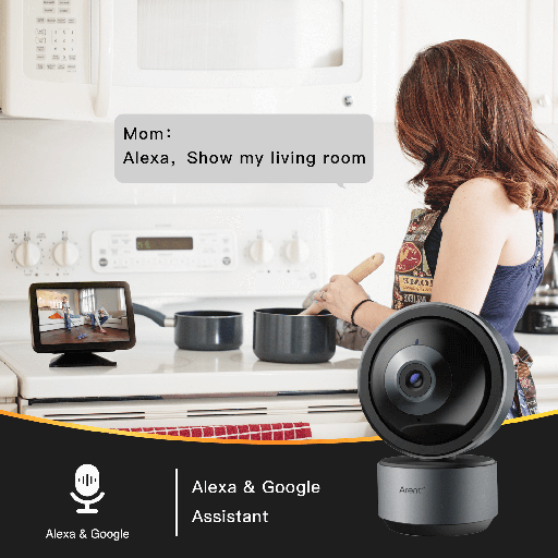 Arenti Indoor 2K Wi-Fi Pan Tilt Zoom Privacy Camera DOME1