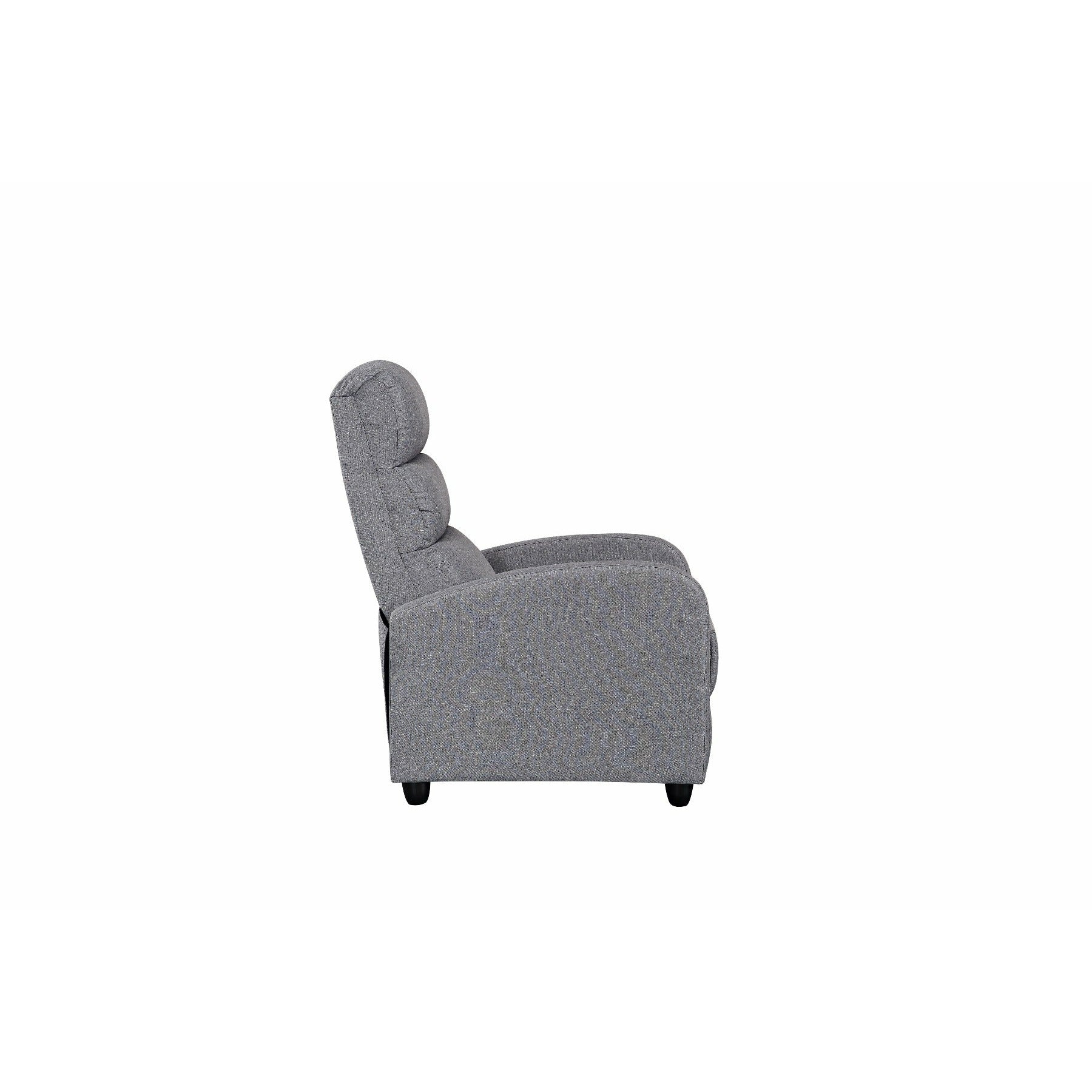 Luxury Fabric Recliner Chair - Grey