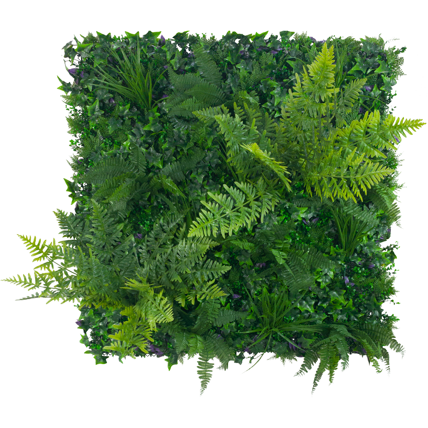 Jungle Fern Vertical Garden / Green Wall UV Resistant 1m x 1m