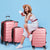 Slimbridge Luggage Suitcase Trolley 3Pcs set 20 24 28 Travel Packing Rose Gold