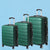 Slimbridge Luggage Suitcase Trolley 3Pcs set 20 24 28 Travel Packing Lock Green