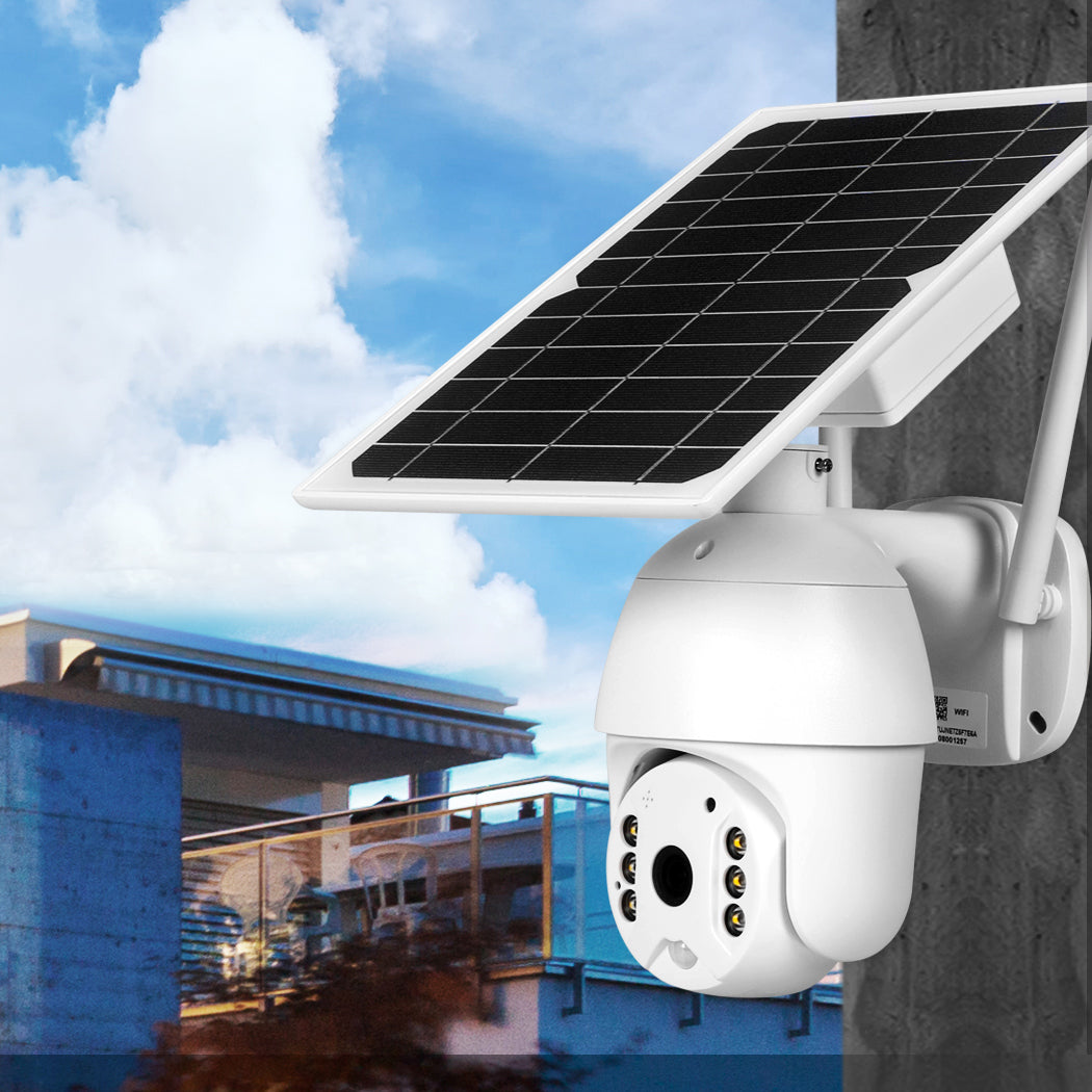 Solar Camera Security Wireless 1080P Power Rechargeable Outdoor Night Vision PTZ