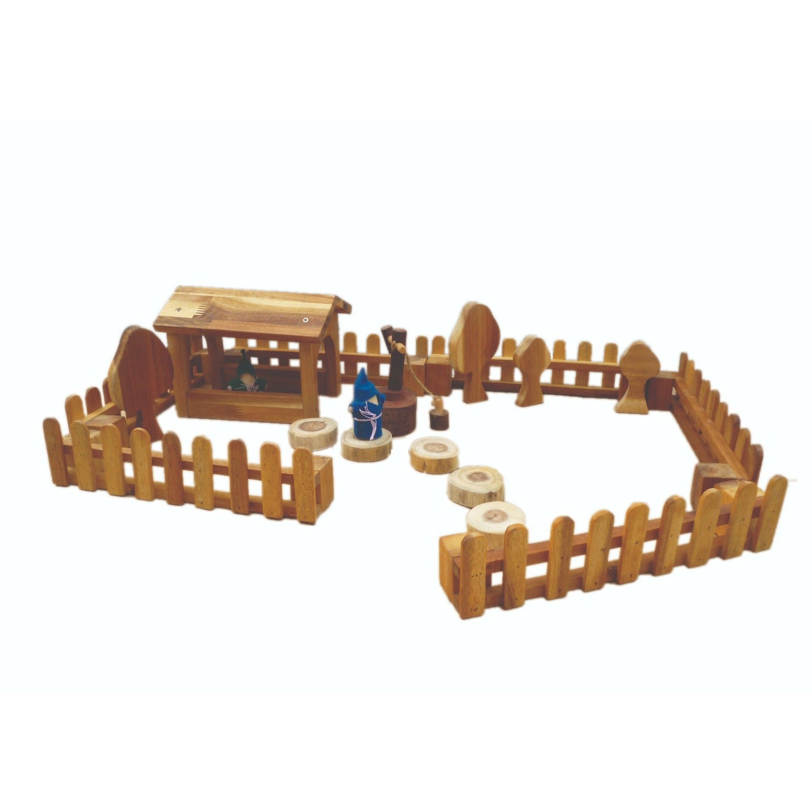 Wooden fence- set of 4