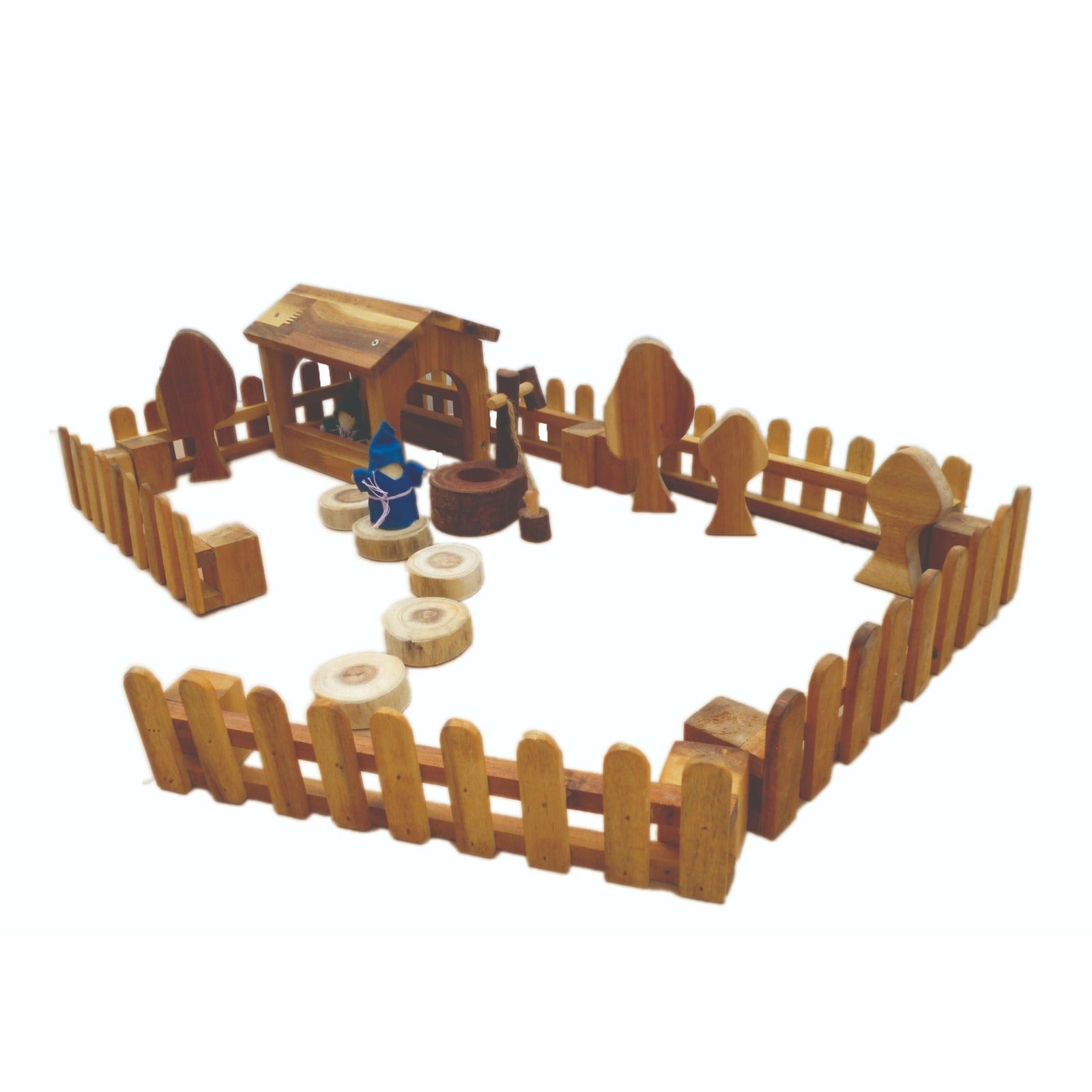 Wooden fence- set of 4