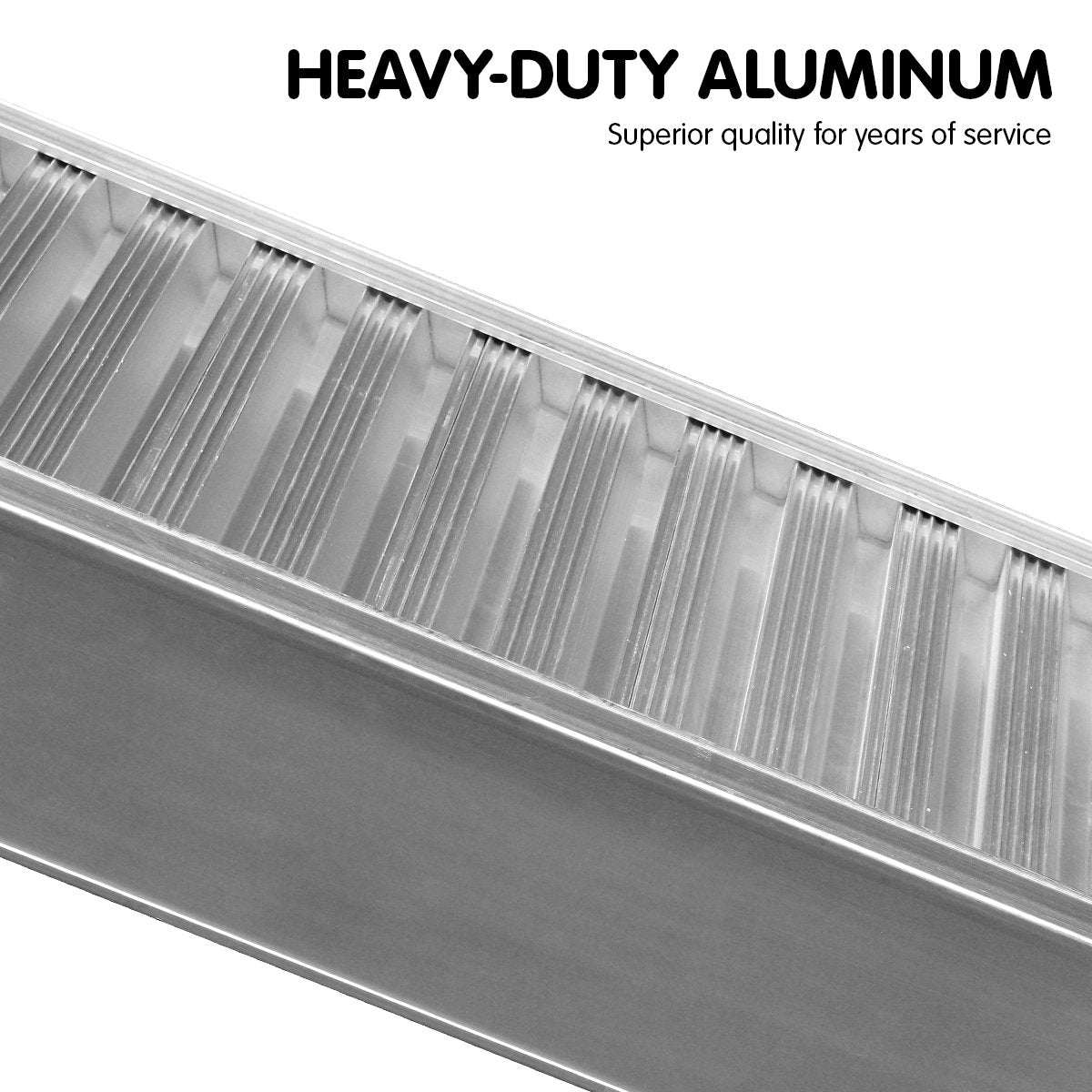 2x Heavy Duty Aluminium Loading Ramps - 2m