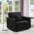 Suri 3-in-1 Convertible Lounge Chair Bed by Sarantino - Black