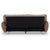 Sarantino 3 Seater Modular Linen Fabric Sofa Bed Couch Futon - Brown