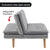 Sarantino 3 Seater Linen Couch Sofa Bed Lounge Futon - Light Grey
