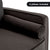 Sarantino Faux Velvet Sofa Bed Couch Furniture Lounge Suite - Black