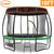 Kahuna Trampoline 10 ft with  Roof-Green