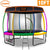 Kahuna Trampoline 10 ft with  Roof - Rainbow
