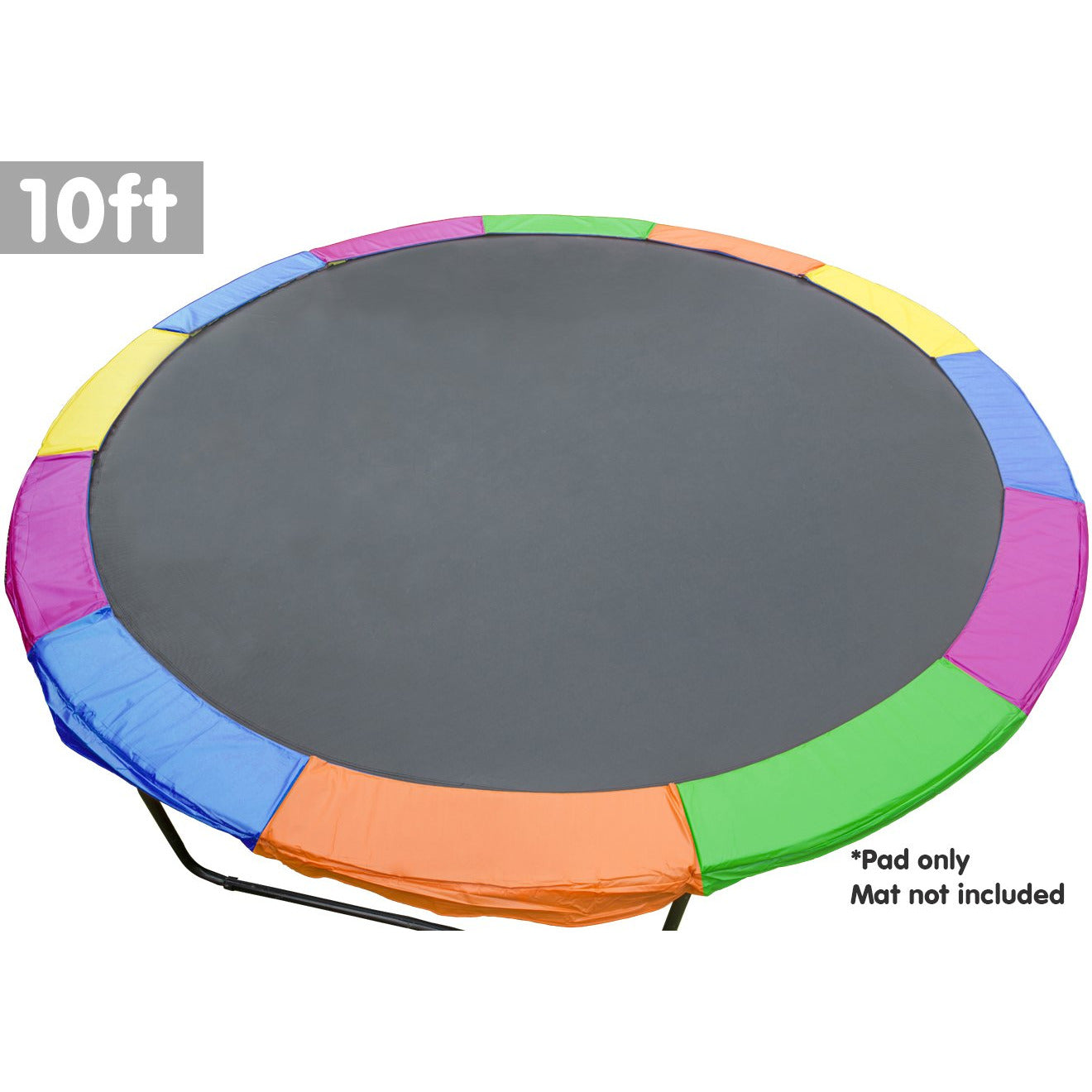 10ft Replacement Rainbow Reinforced Outdoor Trampoline Spring Pad