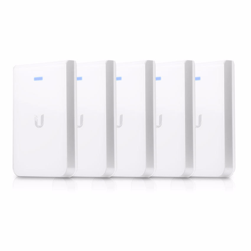 Ubiquiti UniFi 802.11AC In-Wall WiFi Access Point - PACK OF 5 UAP-AC-IW-5