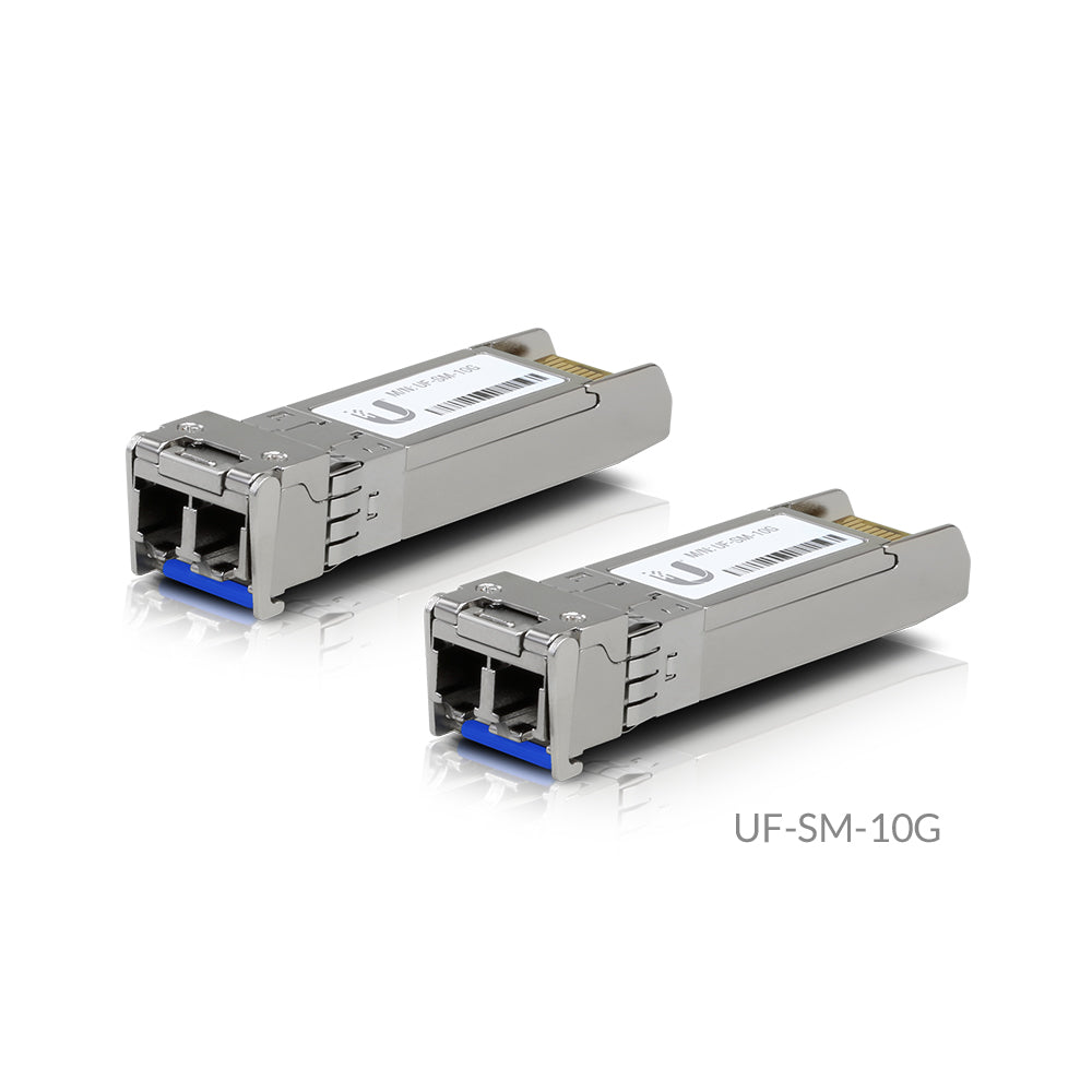 Ubiquiti UF-SM-10G Single Mode Fibre SFP Module. Pack of 2