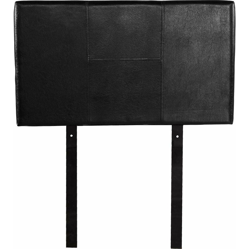 PU Leather Single Bed Headboard Bedhead - Black