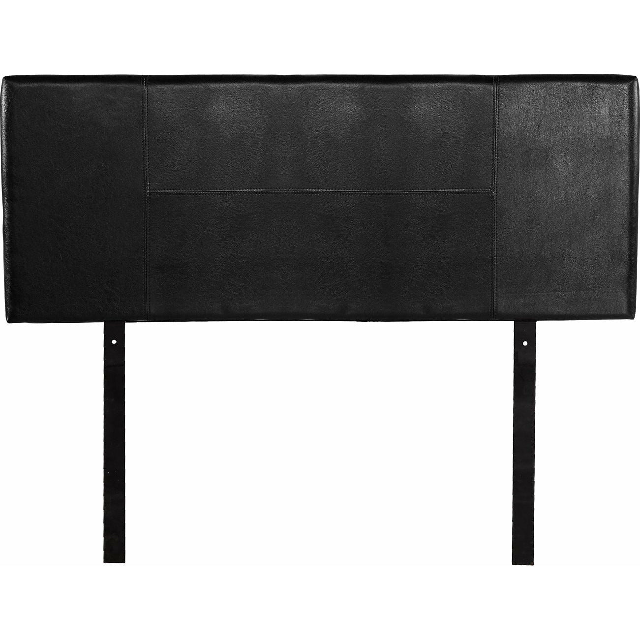 PU Leather Double Bed Headboard Bedhead - Black