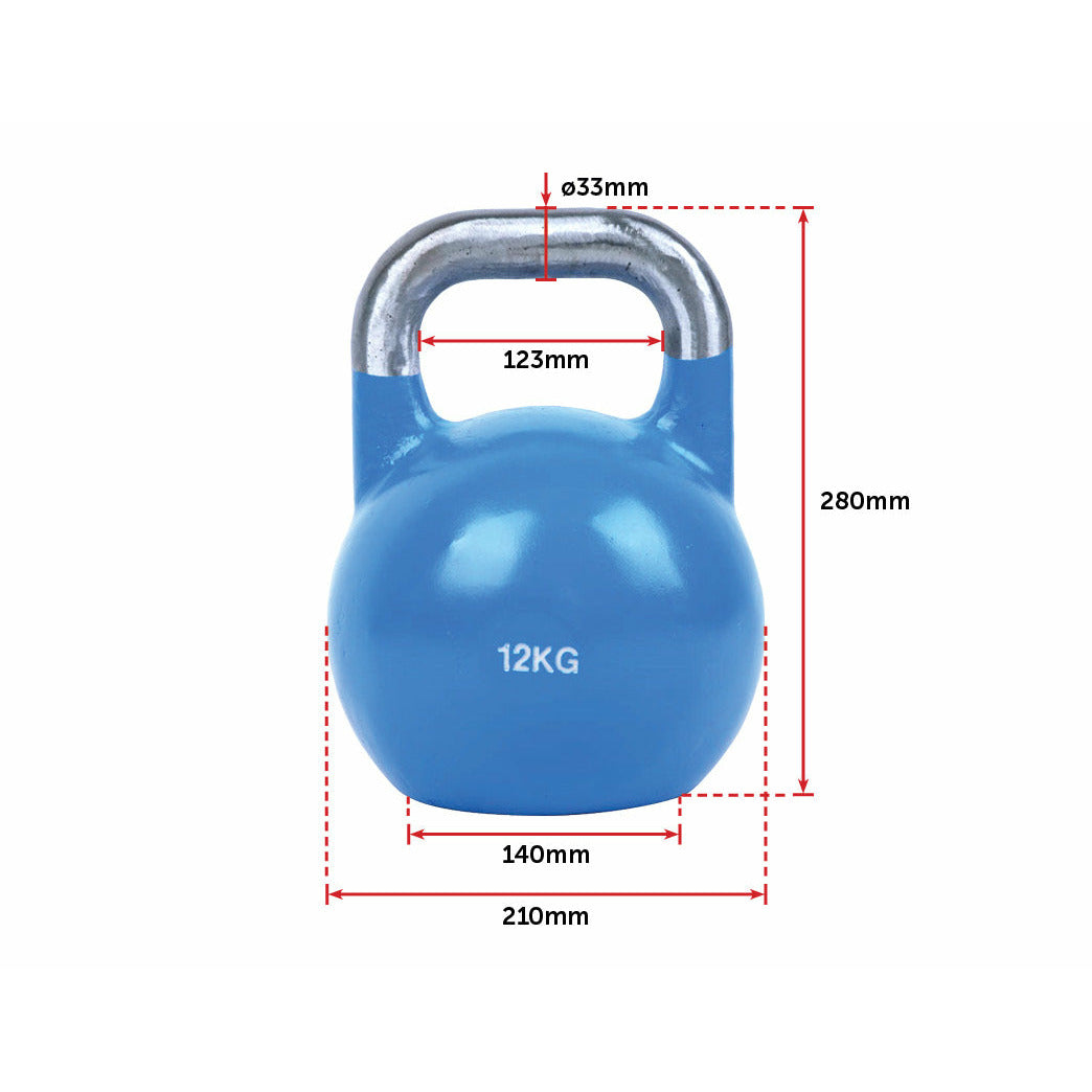 8KG, 12KG, 16KG Pro-Grade Steel KettleBell Set