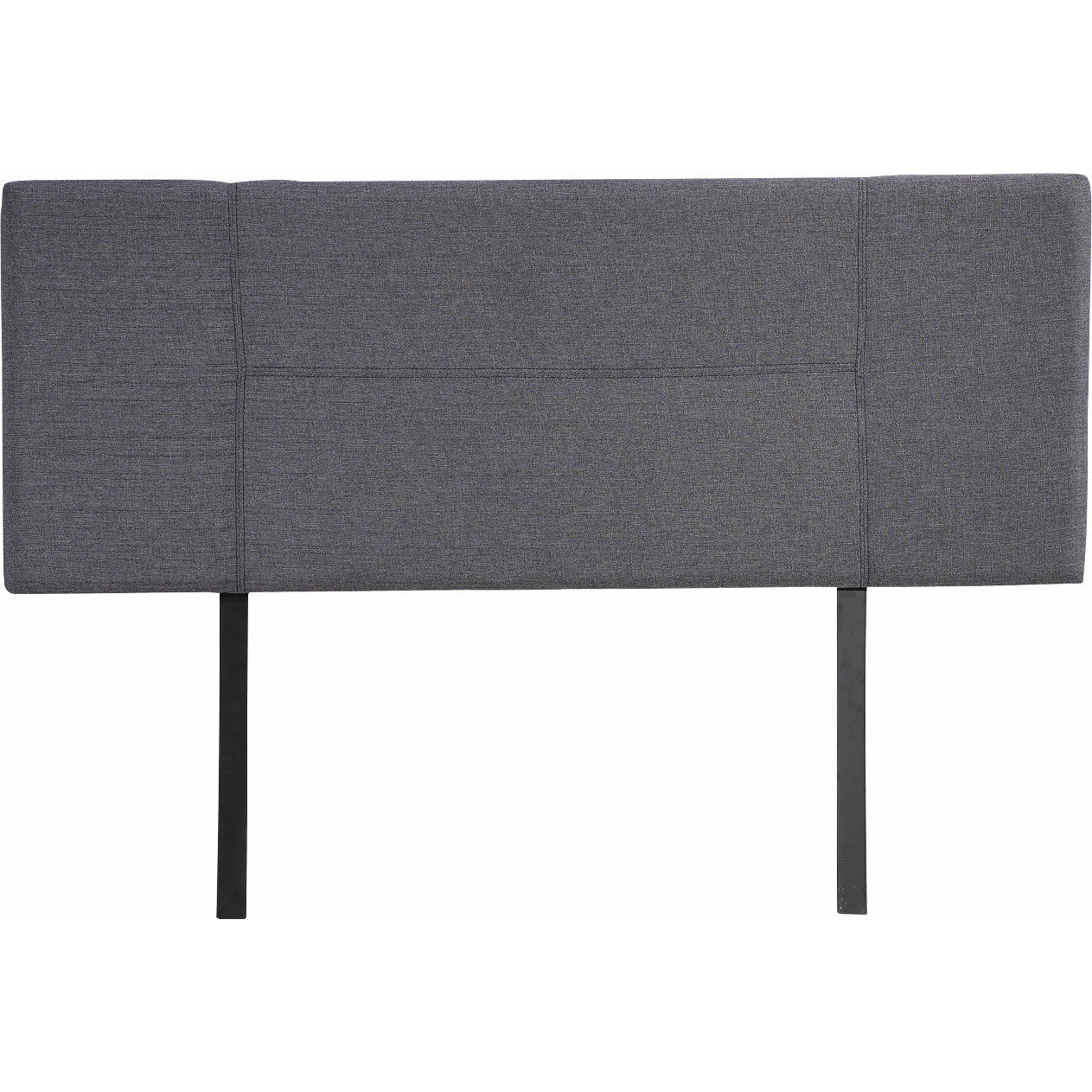 Linen Fabric Double Bed Headboard Bedhead - Grey