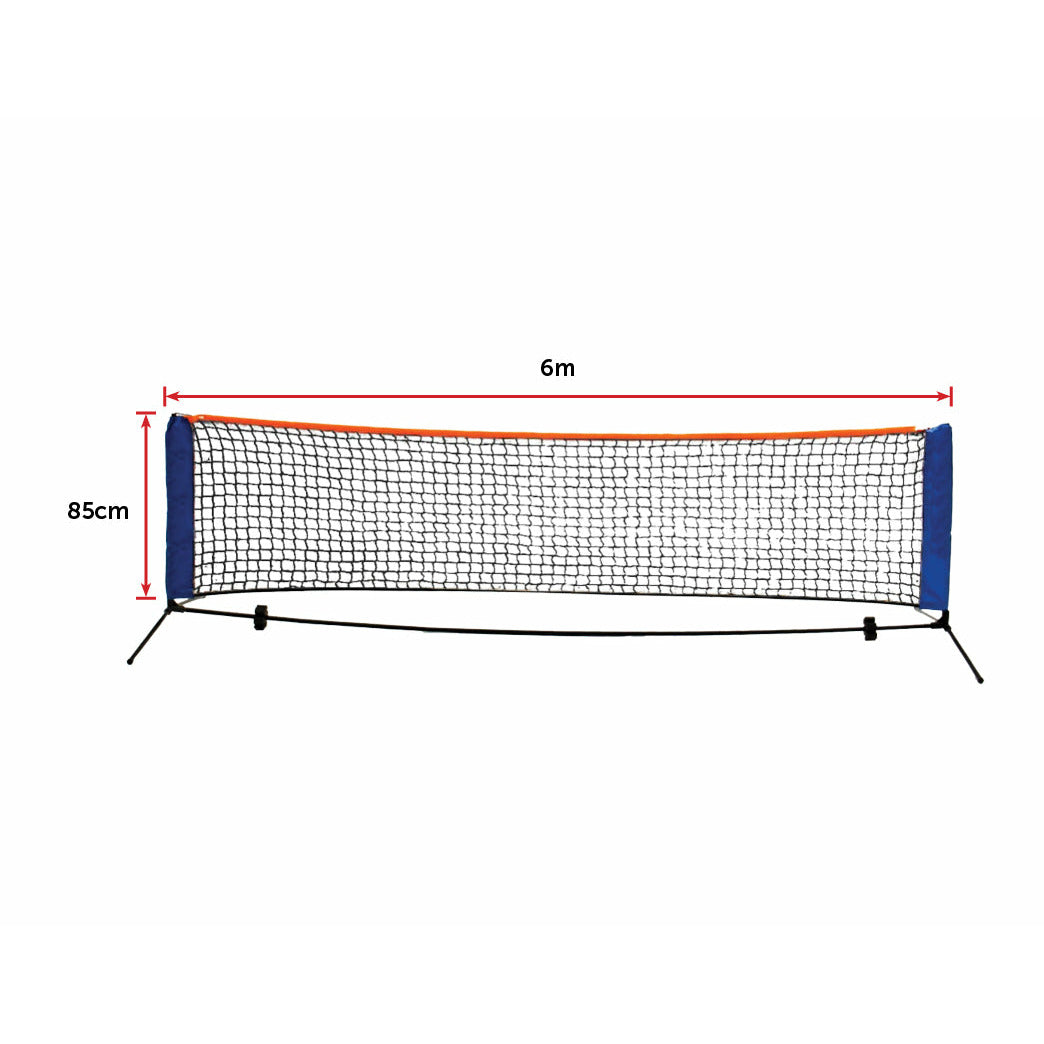 6 Meters Portable Foldable Mini Tennis Net & Post Set
