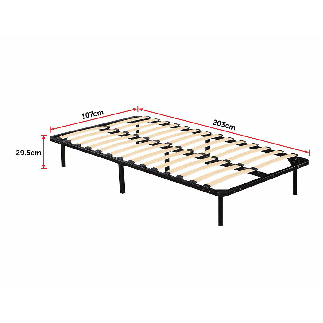 King Single Metal Bed Frame - Bedroom Furniture