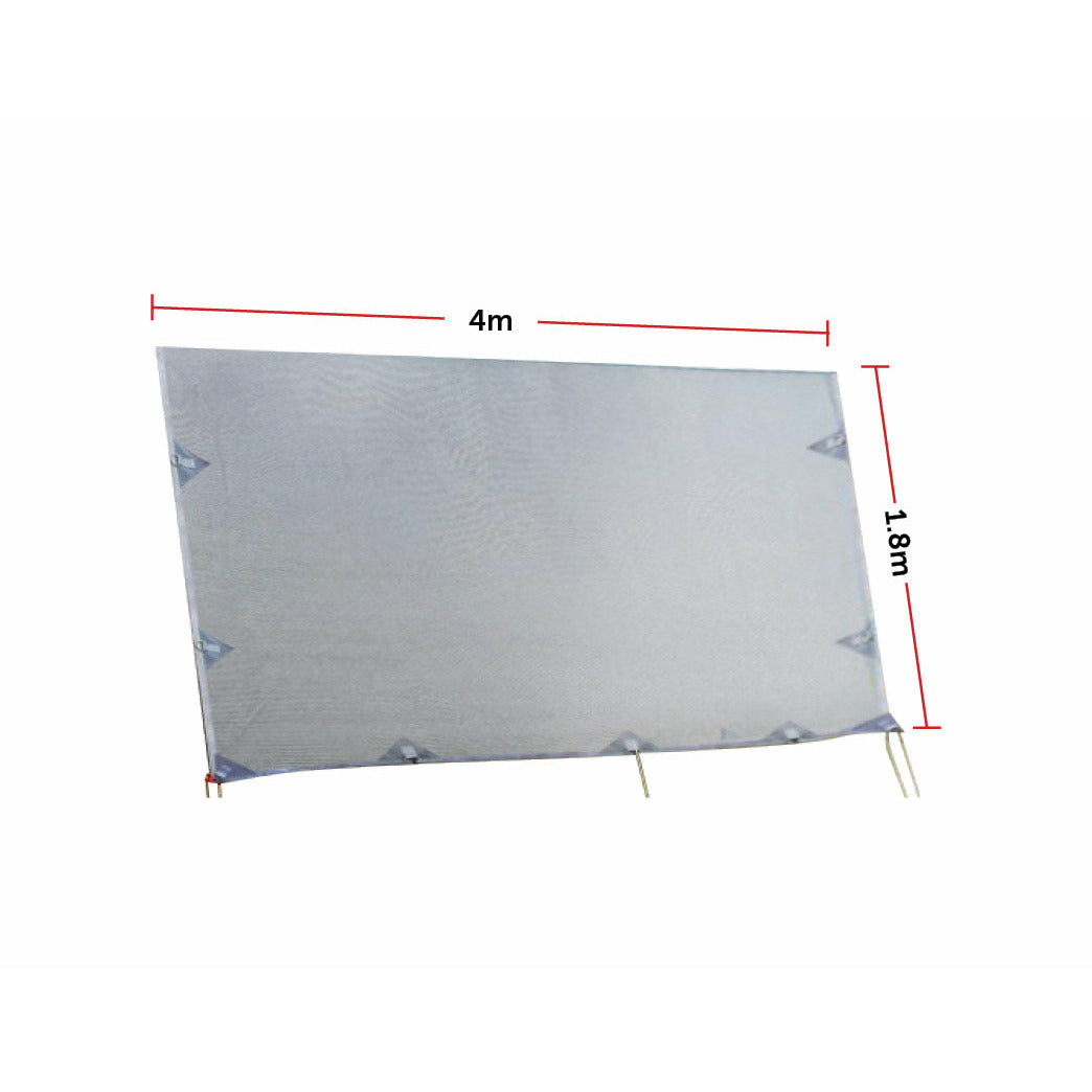 4.0m Caravan Privacy Screen Side Sunscreen Sun Shade for 14' Roll Out Awning