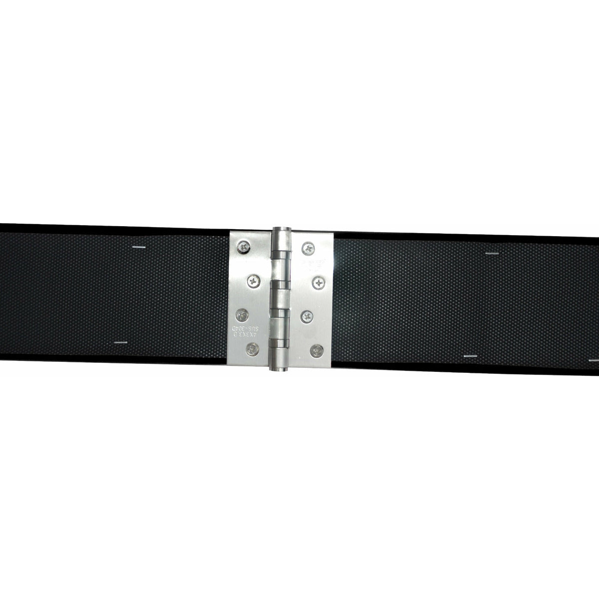 2.2m Gymnastics Folding Balance Beam Black Synthetic Suede