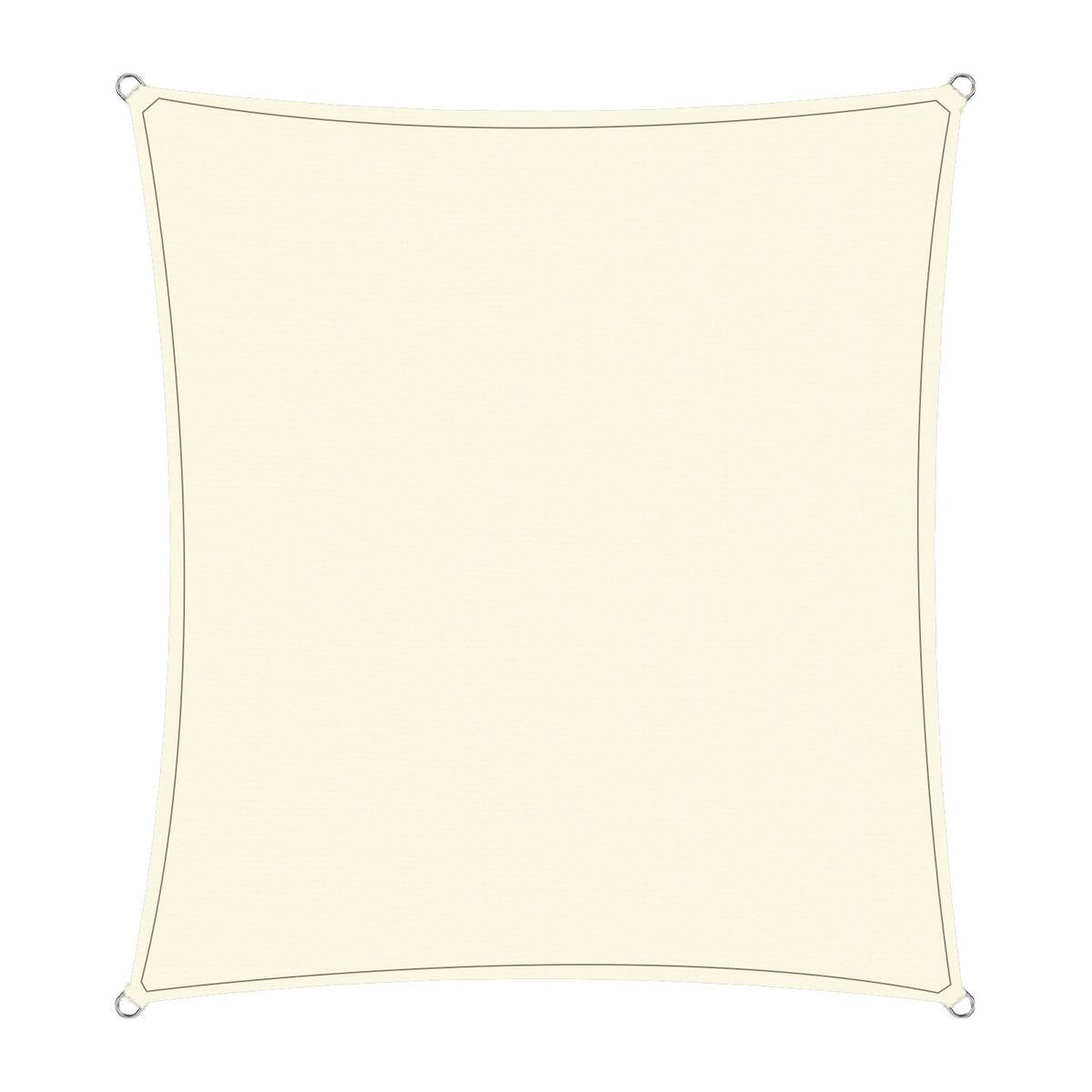 Wallaroo Waterproof Outdoor Shade Sail Canopy Sun Cloth Square 5x7M